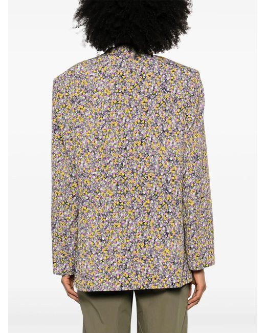 N°21 Brown Floral-Print Blazer