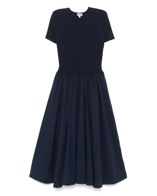 Staud Ysabel Midi-Jurk in het Blue