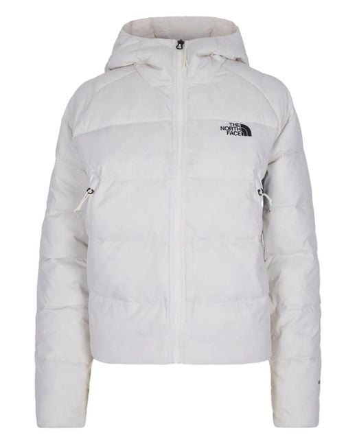 The North Face Gray Hooded Puffer Jacket