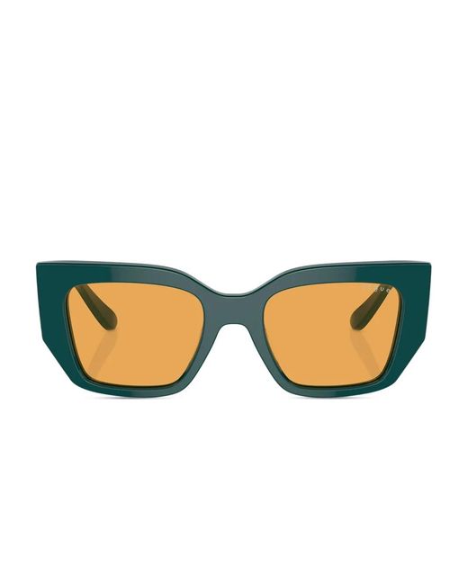 Vogue Eyewear Green Square-Frame Sunglasses