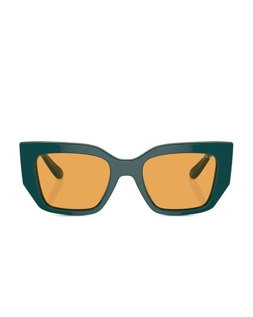 Vogue Eyewear Zonnebril Met Vierkant Montuur in het Green