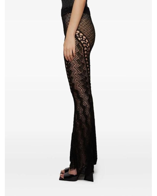 Roberta Einer Crochet Broek in het Black
