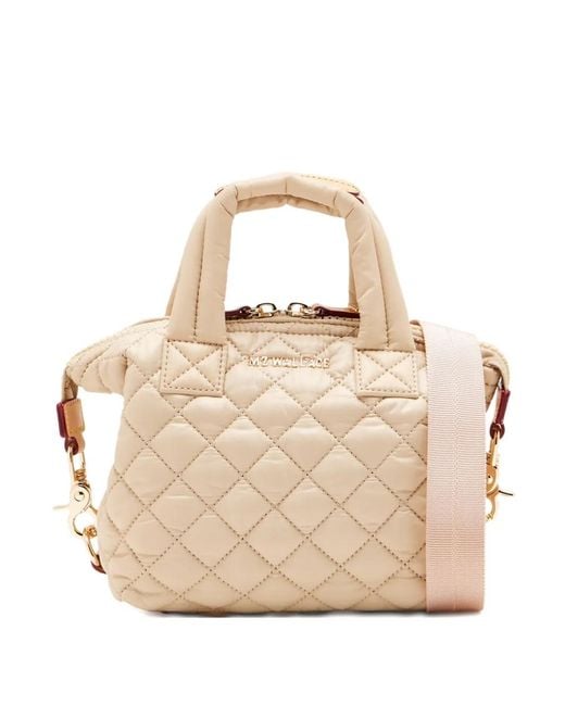 MZ Wallace Micro Buff Sutton Tote Bag in Natural | Lyst UK