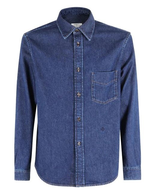 メンズ Jacob Cohen ポケット ロングスリーブシャツ Blue