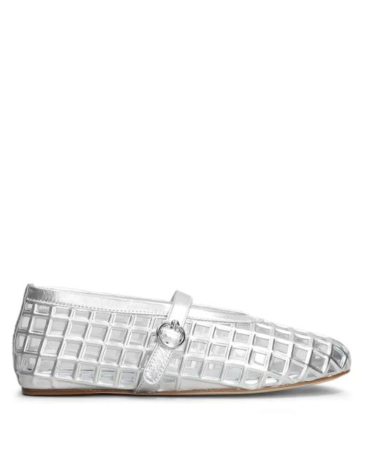 3Juin White Gwen Ballerina Shoes