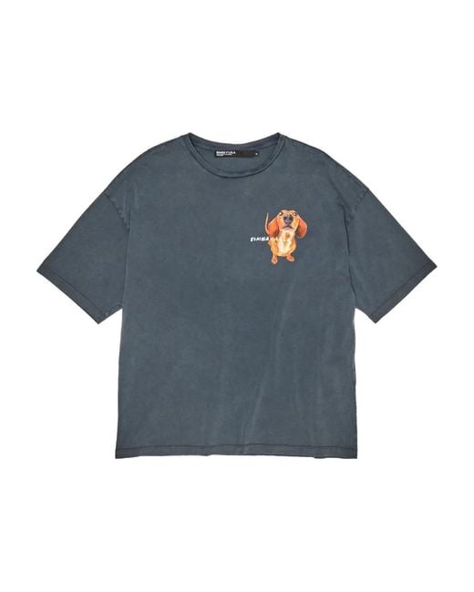 Bimba Y Lola Blue Graphic Print T-Shirt