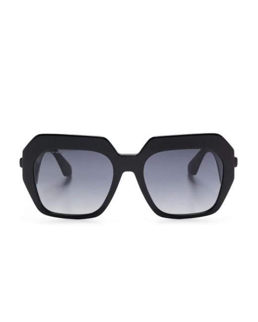 Women's Black Geometric Sunglasses main image 0