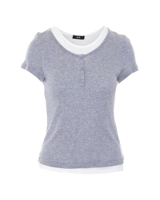 ELEH Blue Crew-Neck T-Shirt