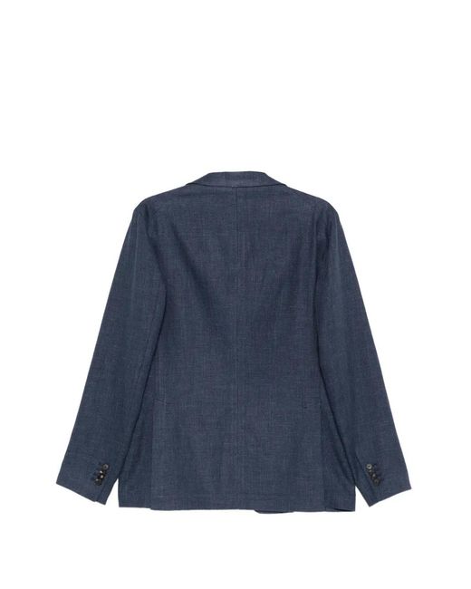 Tagliatore Blue Blazer Boutonné for men