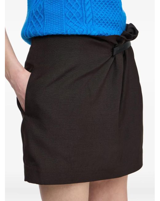 Falda corta fruncida J.W. Anderson de color Black