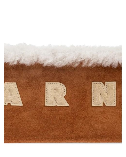 Marni ムートンスタイル ショルダーバッグ Brown
