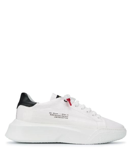 Giuliano Galiano White Nemesis Lace-Up Sneakers
