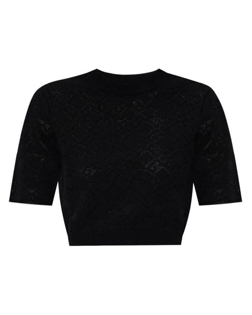 Givenchy Black Jacquard Knit Top