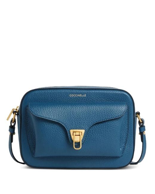Coccinelle Blue Small Beat Shoulder Bag