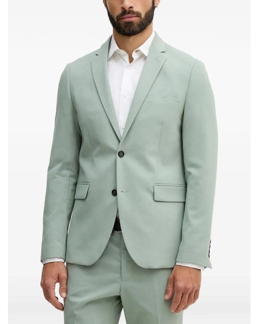 Lindbergh Green Button Two-Piece Suit for men