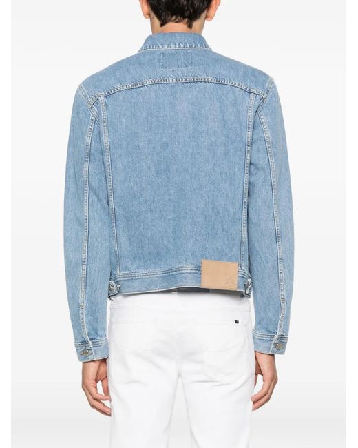 Jacob Cohen Blue Button Denim Jacket for men