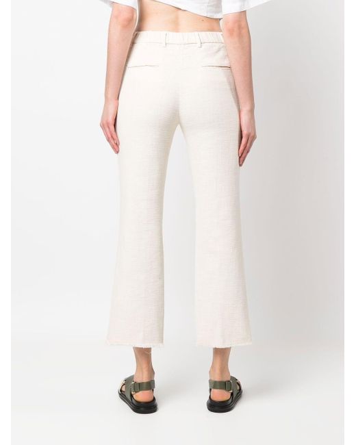 Myths Cotton Cropped Bootcut Trousers 