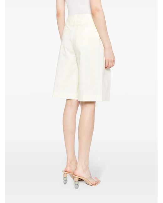 Zimmermann White Harmony Slouchy Shorts
