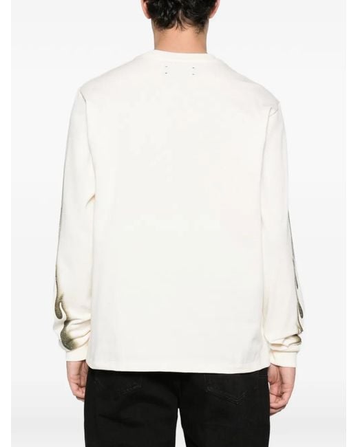 Amiri White Long-Sleeve T-Shirt for men
