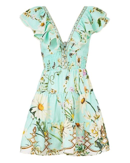 Camilla Blue Freefall Midi Dress