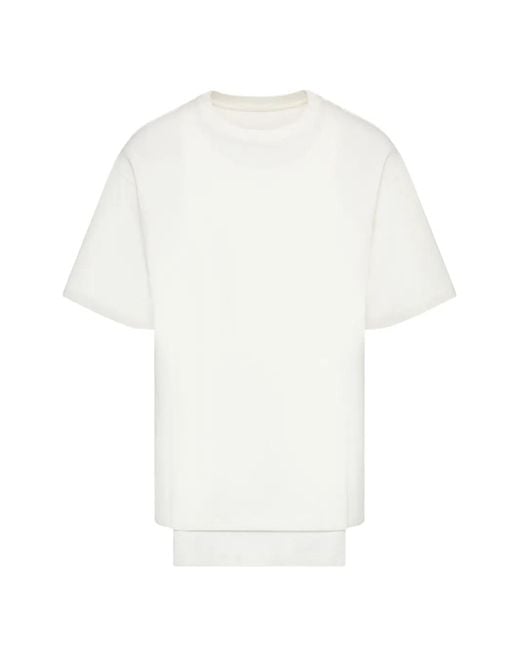 Maison Margiela White Double-Layered T-Shirt for men