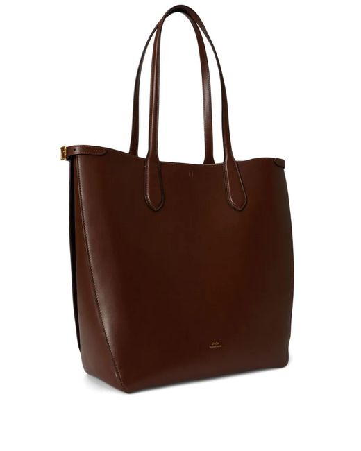 Polo Ralph Lauren Brown Grand Sac Cabas Bellport À Logo Imprimé