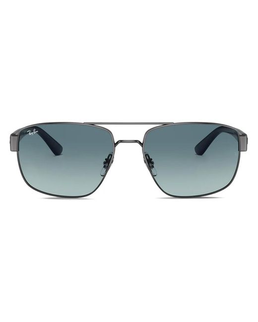 Ray-Ban Blue Rectangle-Frame Sunglasses