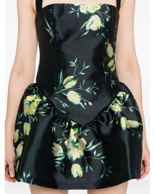 De La Vali Black Aura Mini Dress