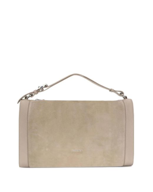 Coccinelle Natural Tote Bag aus Wildleder mit Reißverschluss