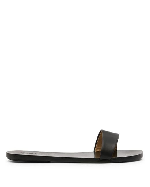 Marsèll Black Leather Slides