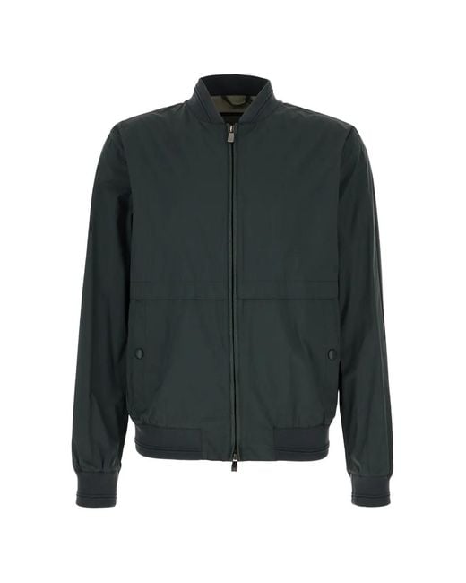 Corneliani Green Zip-Up Bomber Jacket for men