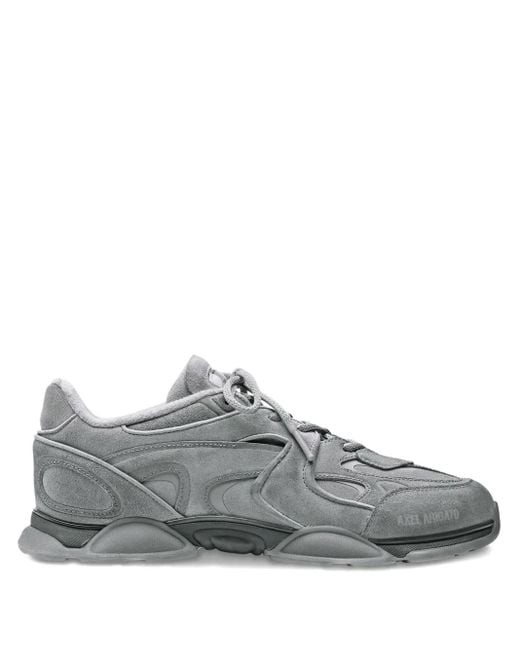 Axel Arigato Gray Suede Panelled Lace-Up Sneakers