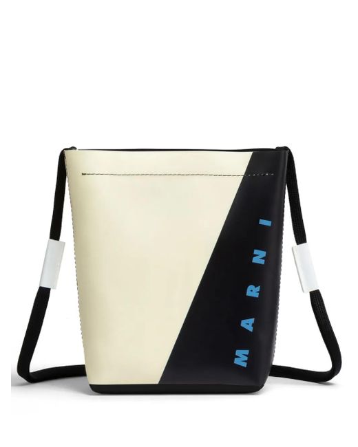 Marni Schoudertas Met Logo in het Black voor heren