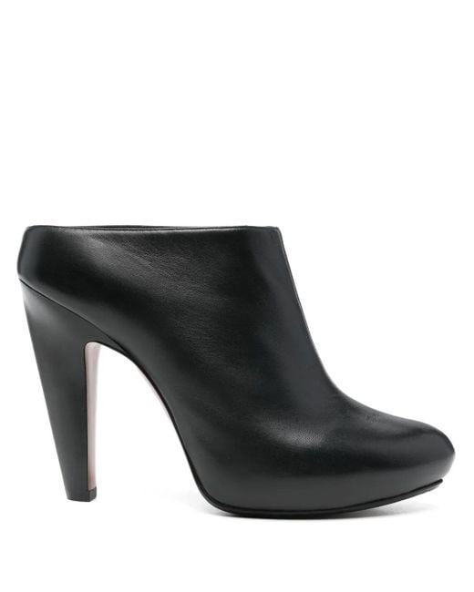 Alexander McQueen Black The Edge Mules 120Mm