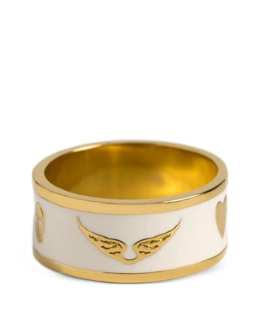 Zadig & Voltaire Metallic Wings-Motif Ring
