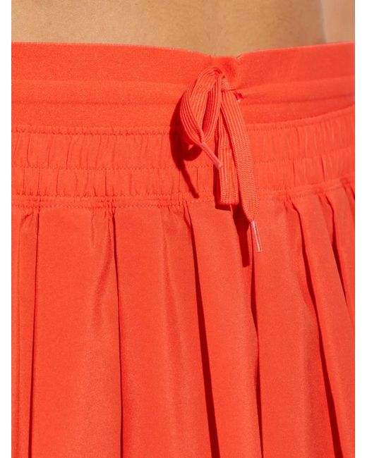 Nike Pleated Embroidered-Logo Skirt