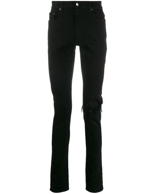Amiri Black Broken Skinny Jeans for men