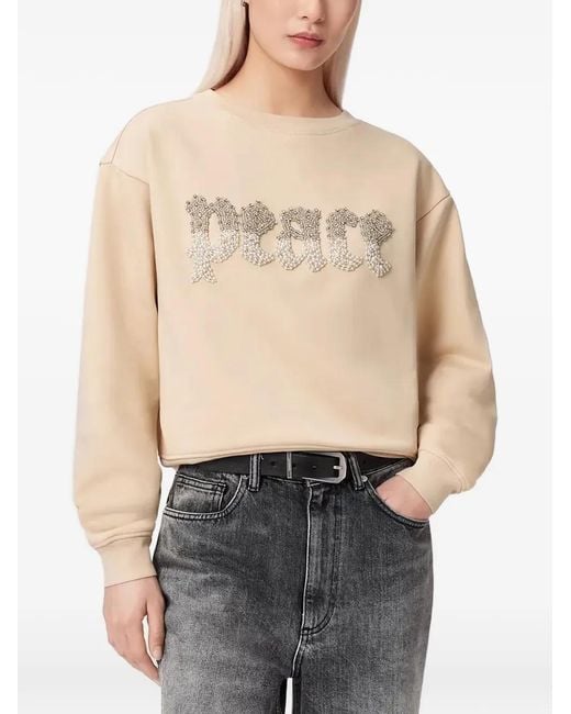 AllSaints Natural Peace Pippa Embellished Sweatshirt