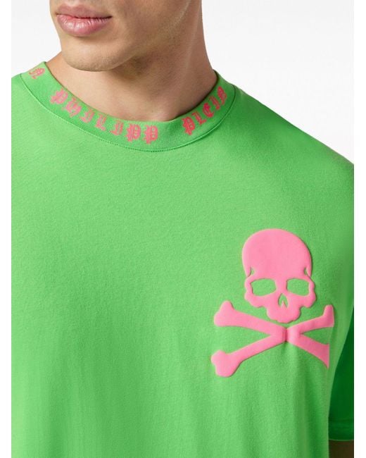 メンズ Philipp Plein Skull&bones Tシャツ Green
