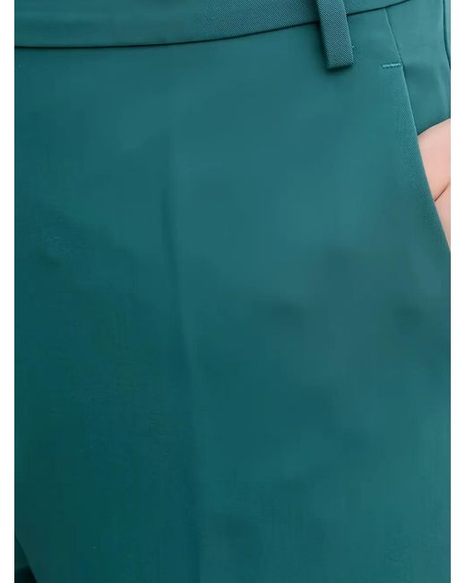 Sisley Green Pantalon À Taille Ceinturée