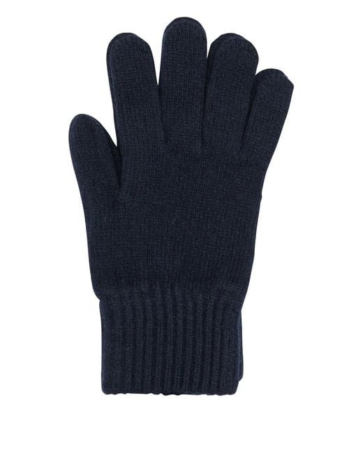 VIETTI MERCHANDISE Blue Cashmere Gloves for men