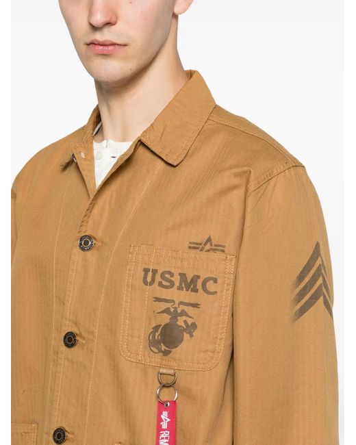 Alpha Industries Natural Patch-Pocket Jacket for men