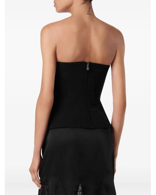 Versace Black Off-Shoulder Corset