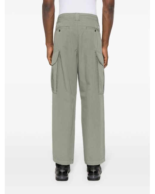 C P Company Green Lens-detail Cargo Pants for men
