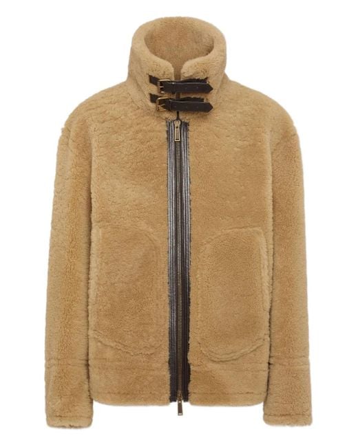 DSquared² Brown Shearling Jacket for men