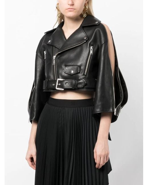 Undercover Black Cut-Out Biker Jacket