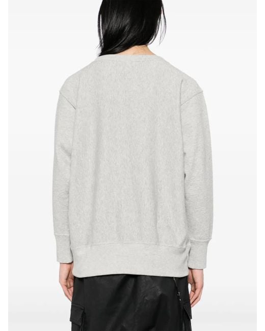 Undercover White Slogan Print Sweater for men