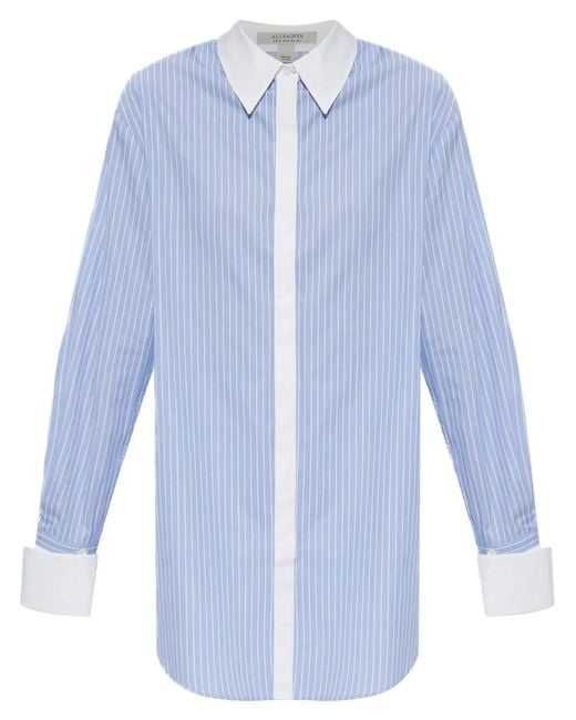 AllSaints Alber Blouse in het Blue