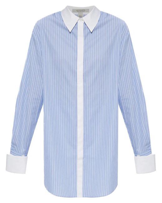 AllSaints Alber Blouse in het Blue