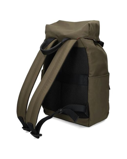 Calvin Klein Green Buckle Logo Backpack for men
